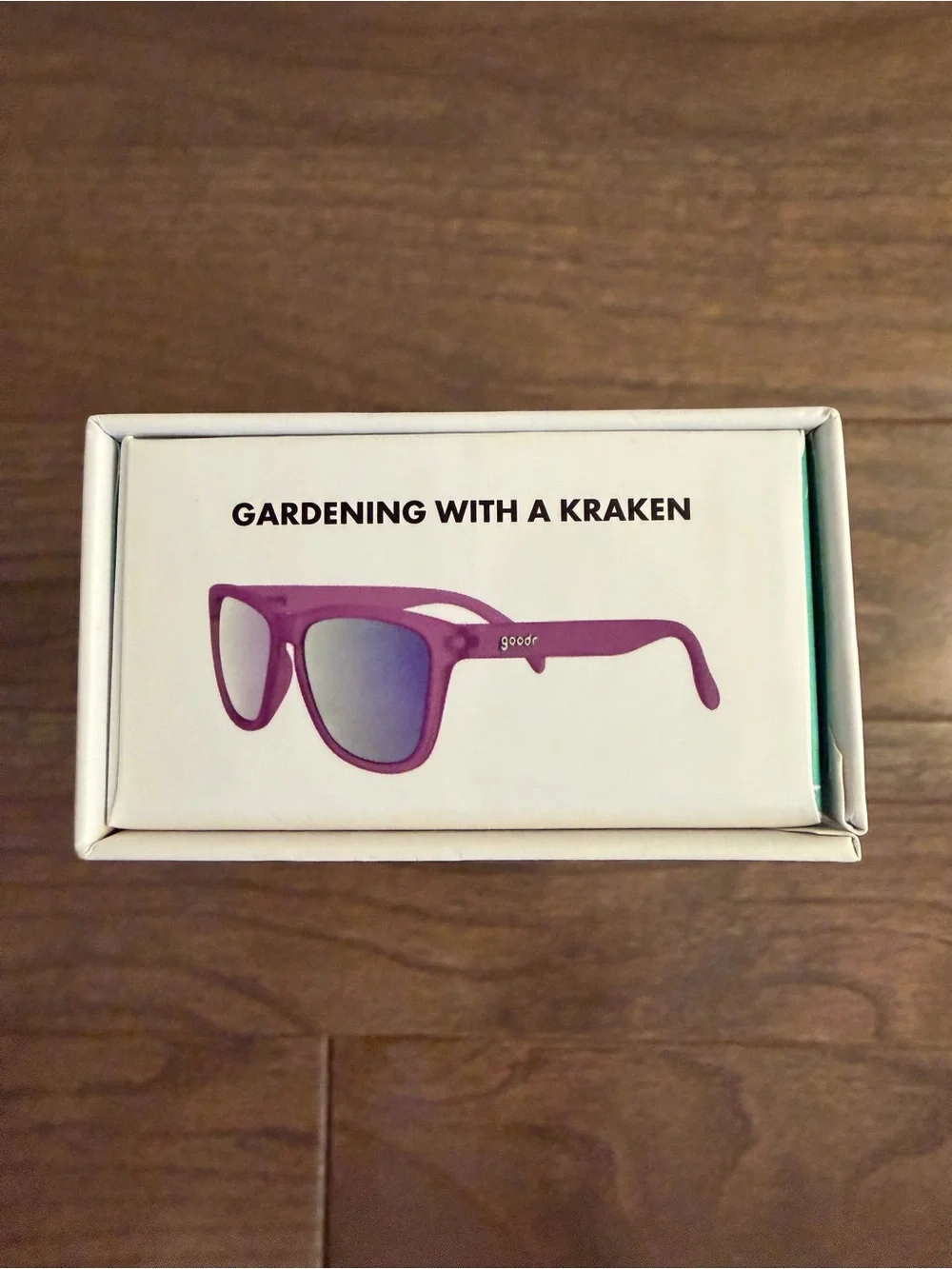 Goodr “Gardening With a Kraken” Sunglasses Purple Green Mirrored